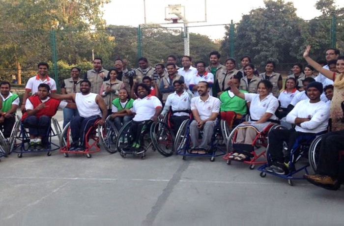 Wheelchair basketball workshops in Delhi